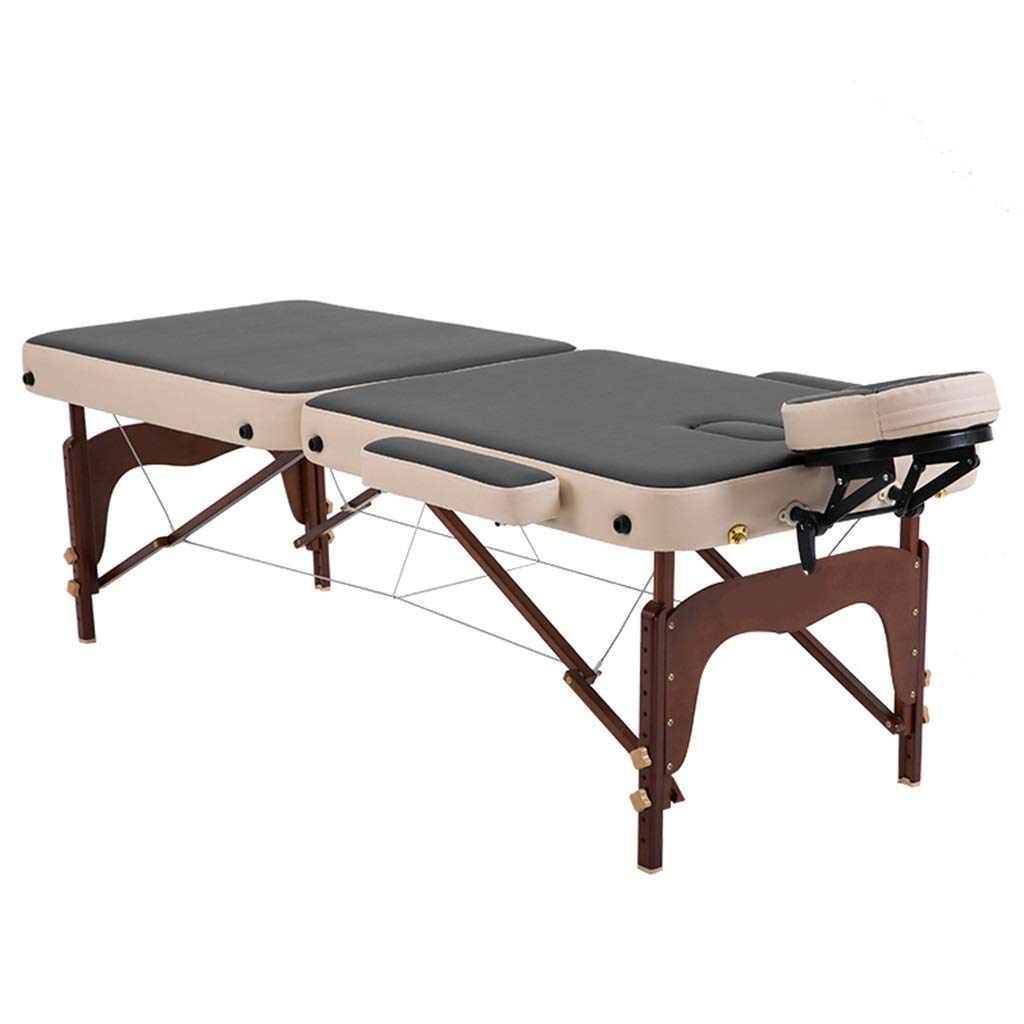 Lettini Spa Lettini da Massaggio Lettino Pieghevole Portatile per Tatuaggi di Bellezza a 2 sezioni Lettino per Massaggi Professionale Lettino per trattamenti fisici