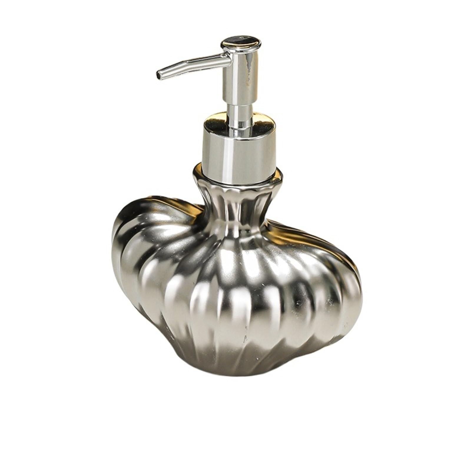 Soap Dispenser Vintage Lotion Bottle Toilet Washbasin Hand Sanitizer Shampoo Pressing and Dispensing Bathroom(Silvery)