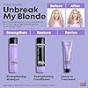 Matrix Unbreak My Blonde Strengthening Shampoo | Repairs and Adds Softness and Shine | For Damaged, Lightened and Over Processed Hair | Sulfate-Free | Packaging May Vary | 10.1 Fl. Oz. | Vegan