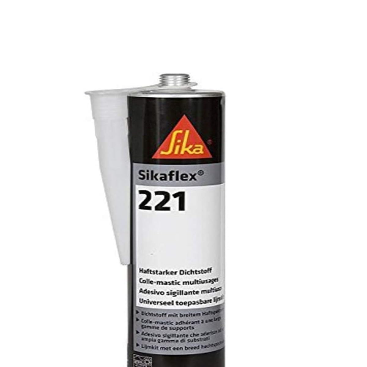Sikaflex 221 bianco 300 ml permanentemente elastico, ricopribile, ampia gamma di proprietà adesive per camper e roulotte