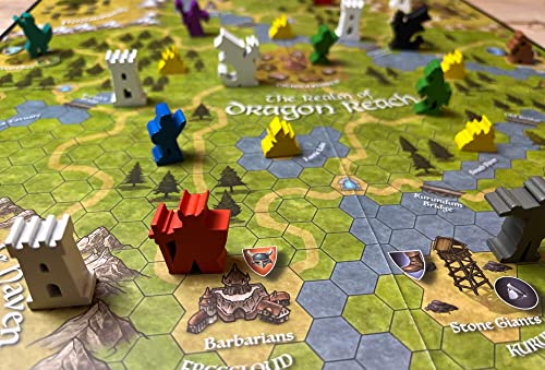 7 Moons: Heroes Of Dragon Reach - A Dungeons And Dragons Style Fantasy Strategy Adventure Board Game For 1-4 Players - Original Edition #TOP2