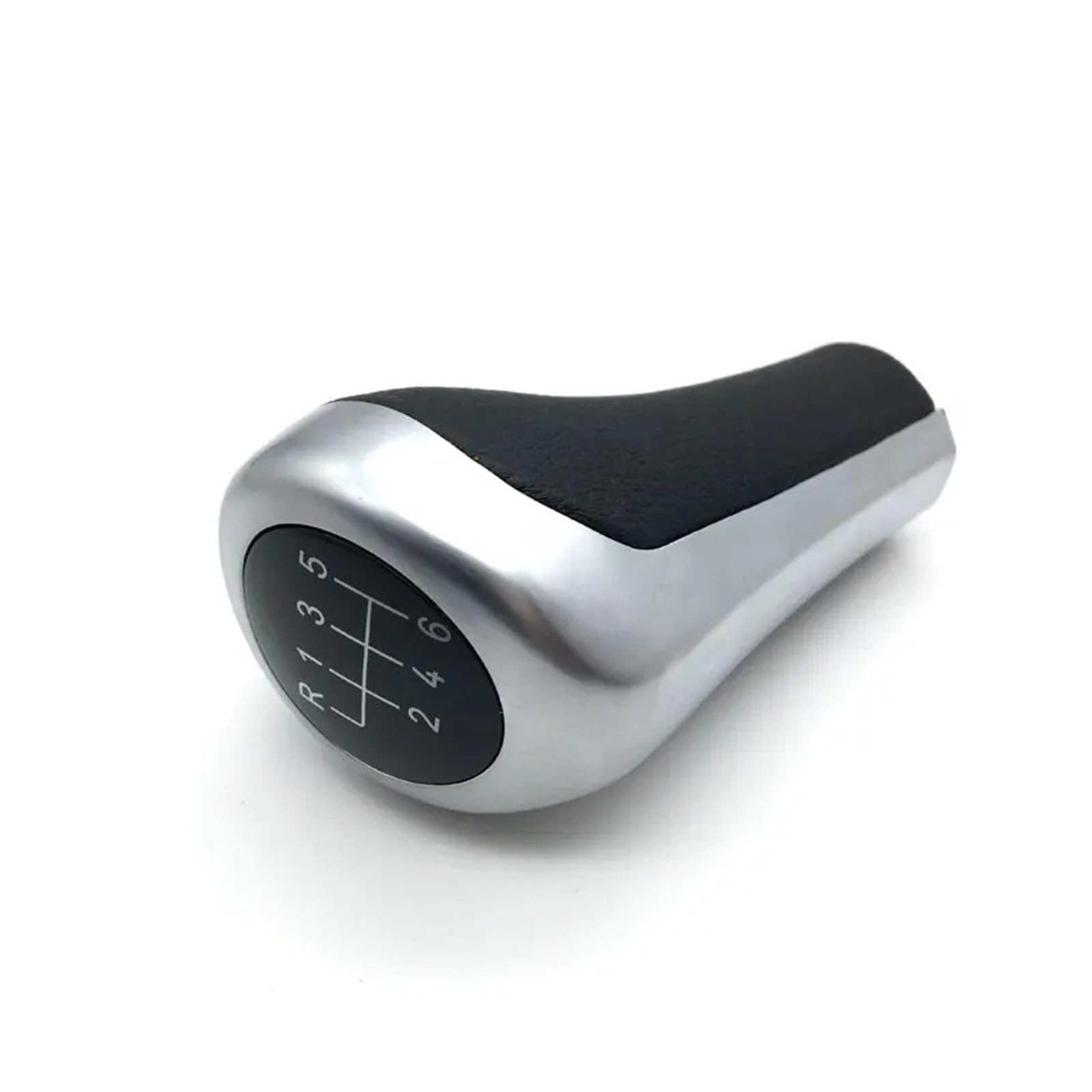 MWBDSZJQVX Gear Shift Knob for BMW 1 3 5 6 Series E30 E32 E34 E36 E38 E39 E46 E53 E60 E63 E83 E84 E90 E91 E92 5 6 Speed Manual MT Gear Silver Shift Knob(6speed)