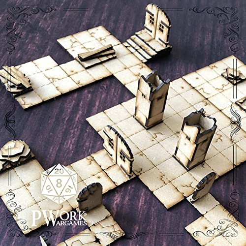 Scénario Combat RPG Cartes Tactiques 3D Fantasy - The Jail - Tiles Scénario Combat RPG Cartes Tactiques 3D Fantasy - The Jail - Tiles