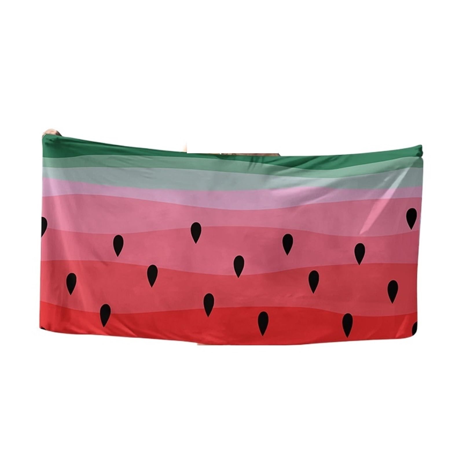 CHTKAGV Watermelon Pattern Beach Towel, Windproof Travel Blanket for Swimming Pool and Camping(35x75cm)