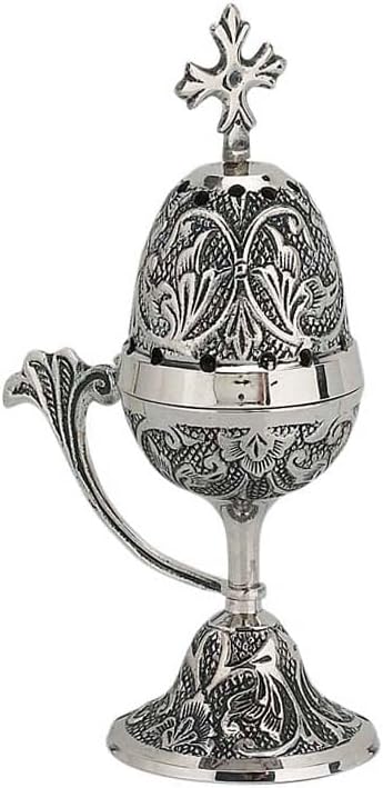 Christian Byzantine Orthodox Greek Censer Incense Burner Liturgy (8127-n)