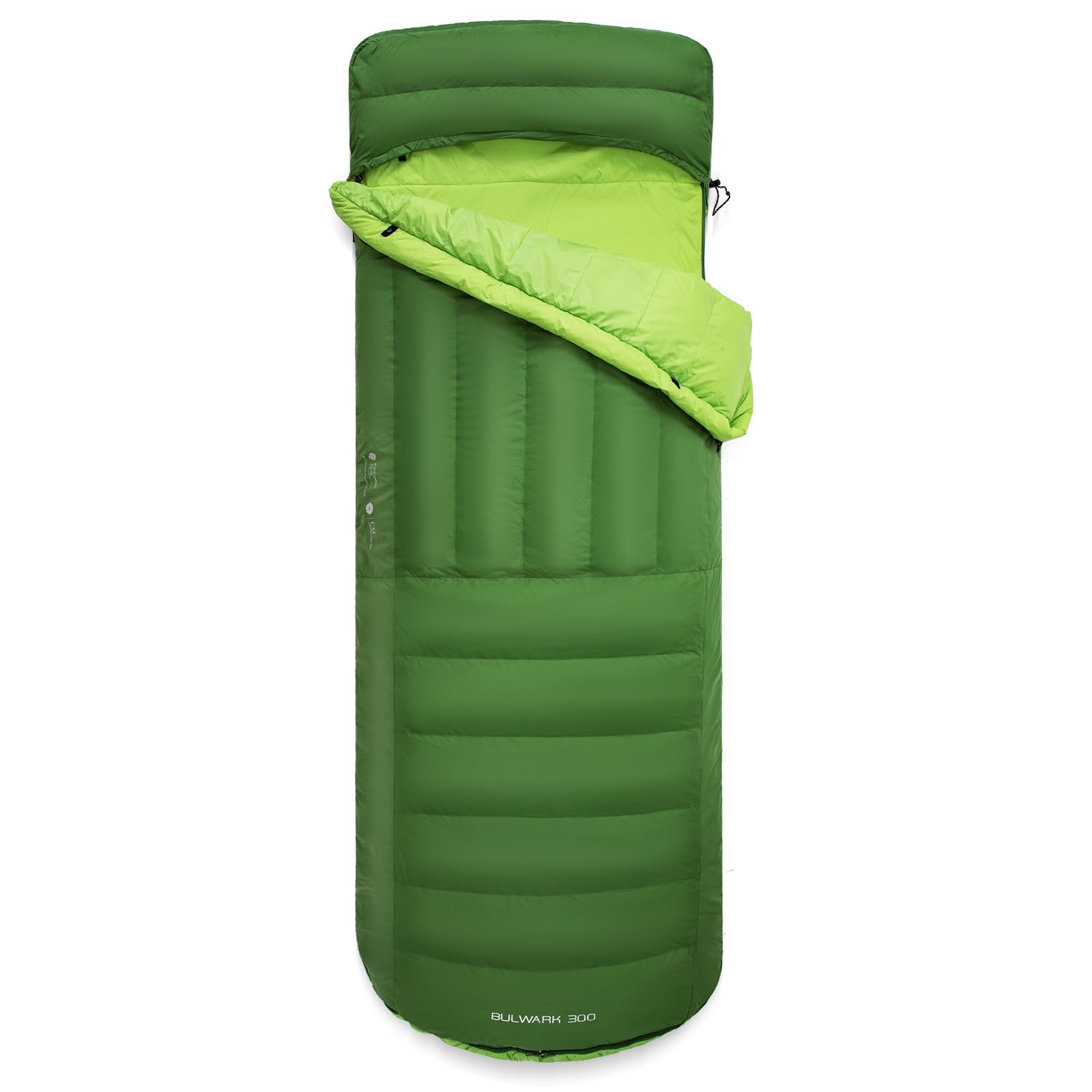 ATEPA Down Sleeping Bag for Adults 700FP Ultralight Sleeping Bags for Camping Compact Cold Weather 3-4 Season Backpacking Sleeping Bag for Hiking Traveling with Compression Sack,as a Blanket,Green