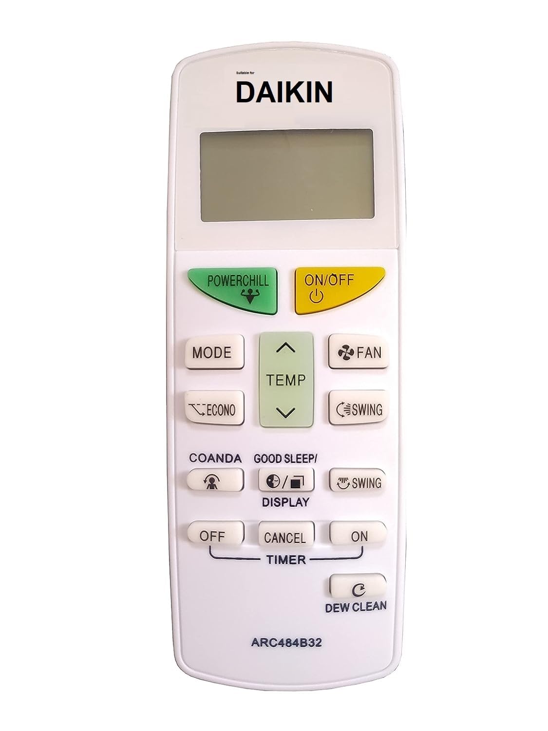 VMPS 5 Year Warranty ARC484B32 AC Remote Compatible with Daikin AC Remote 1.5 Ton 2 Ton 1 Ton (B0CH6RT515) Amazon Price History, Amazon Price Tracker