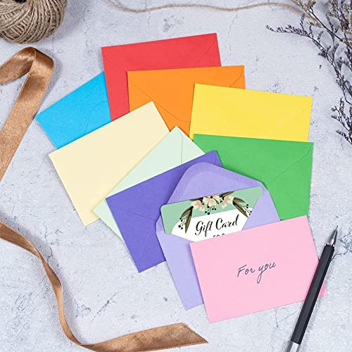Dingfeng 70 Pcs Mini Envelopes, Small Envelopes for Gift Cards Tiny Coloured Cards and Mixed Cute Envelope Card - Image 4