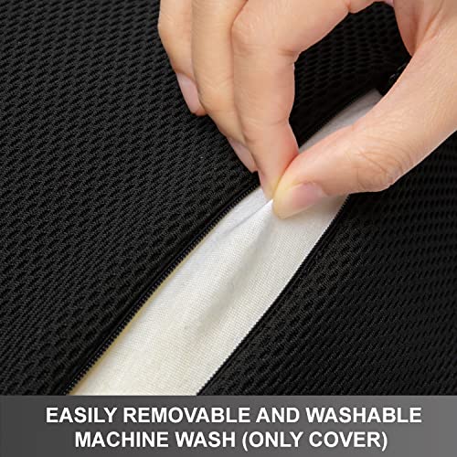 Wennebird Model B Lumbar Support Pillow, Improve Posture While Sitting - Memory Foam And Ergonomic Design For Office/Computer Chair, Car, Gaming, Couch, Recliner - Grey #TOP5