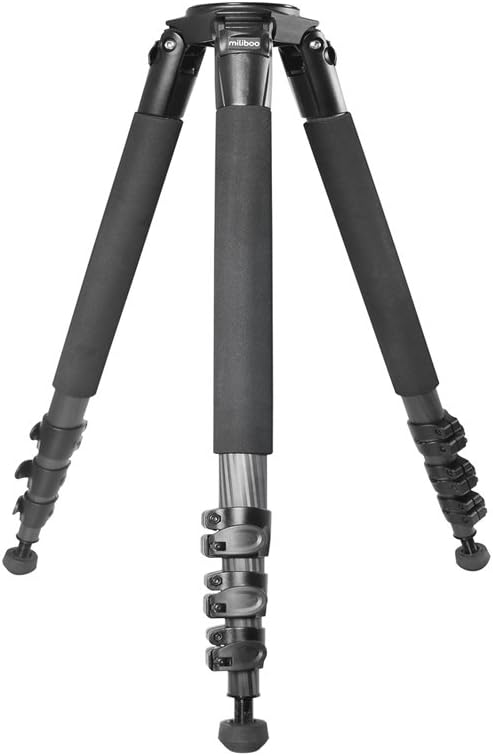 miliboo MTT702B Portable(Without Head) Carbon Fiber Tripod for Professional Camera Camcorder/Video/DSLR Stand,Stable Design