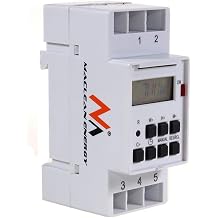maclean MCE09 Digital Timer Weekly Schedule Hat Rail 16A DIN Rail Switchboard Din