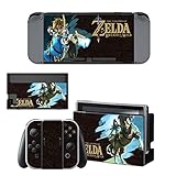 Easy to apply and remove Zelda Nintendo Switch Skin / Decal / Vinyl / Sticker - Breath Of The Wild Cartoon Water Paint Design BOTW