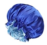 Generic Red Silk Satin Bonnet for Women - Sleeping, Lounging, Hair Care