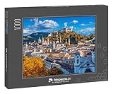 fotopuzzle.de: Puzzle 1000 Teile „Schöner Blick auf die Salzburger Skyline mit Festung Hohensalzburg Heirat im Herbst“