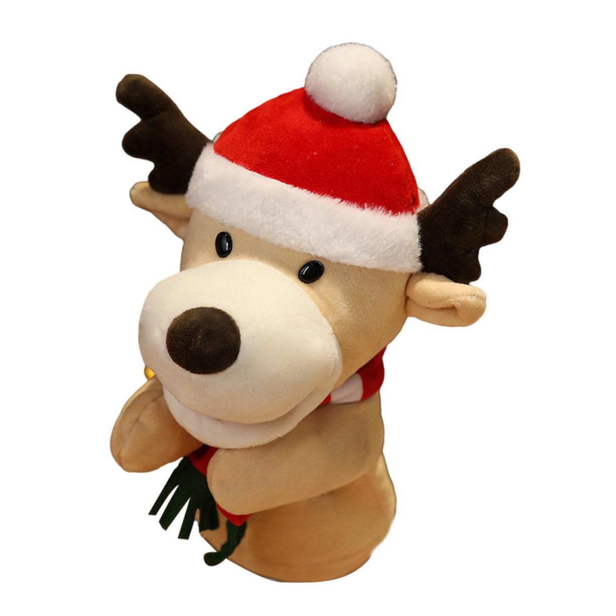 Juguetes de Peluche Marionetas de Mano de Ciervo Juguetes Navideños Educativos Interacción Familiar y Temáticos de Vacaciones