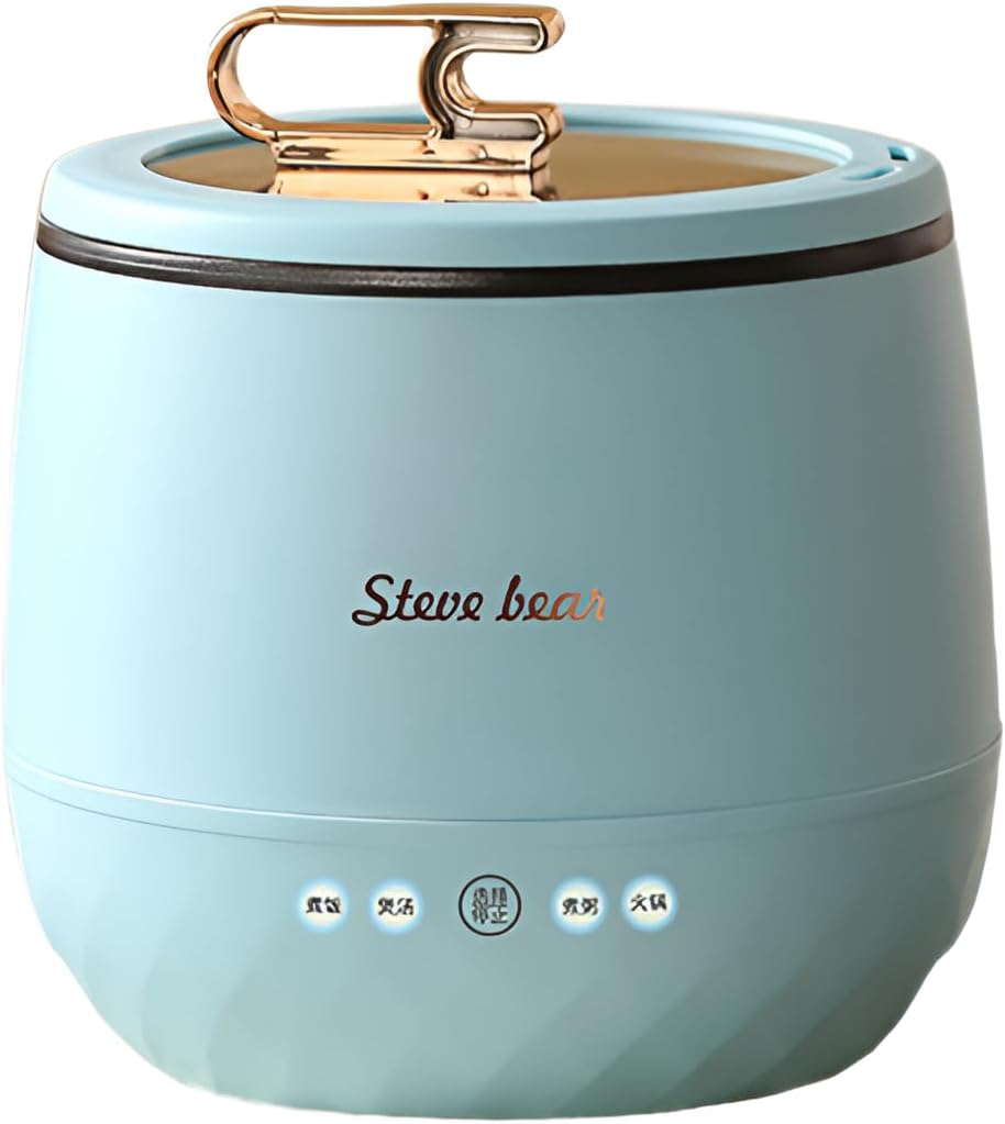 [qiukala]炊飯器 一人暮らし ミニ炊飯器（予約 スケジュール 6時間スマート保温） 3in1 多機能 ライスクッカー 1.8L 350W 小型 1-2人用 3合炊き 持ち運び便利 省エネ 炊きたて 早炊き 白米/玄米/無洗米/雑穀米/おかゆ お手入れ簡単 省スペース