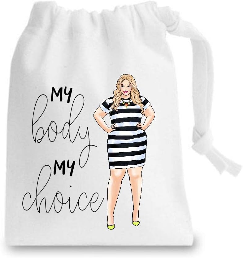 Miammo Curvy women in fashion (Lady 2) my body my choice Stuff Sack