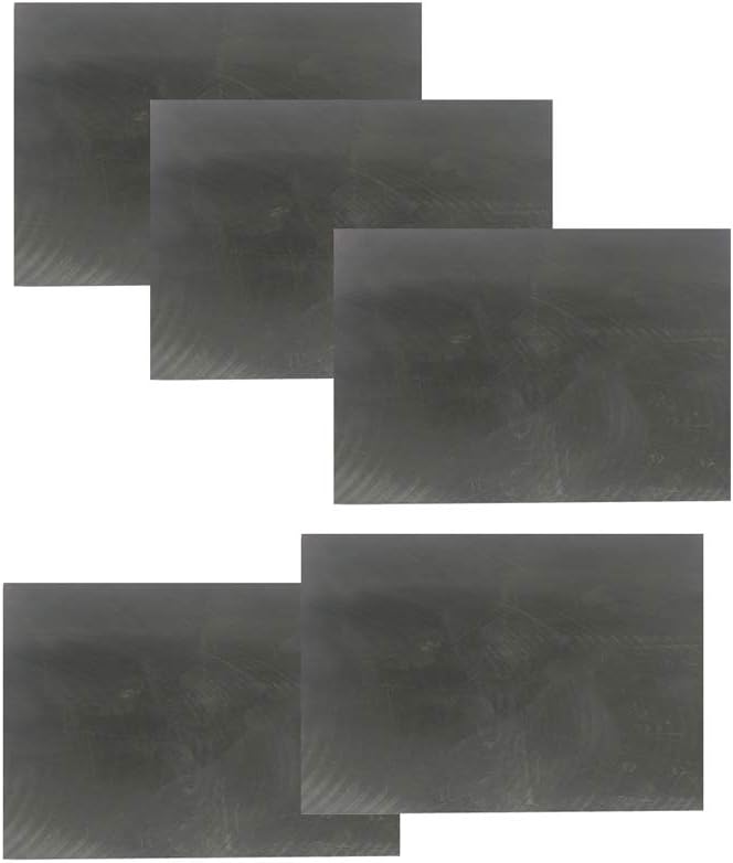 SOFIALXC Graphite Plate Panel Sheet 99.9% Carbon Electrode Pyrolytic 100Mmx50mm 5Pcs,Thickness 1mm