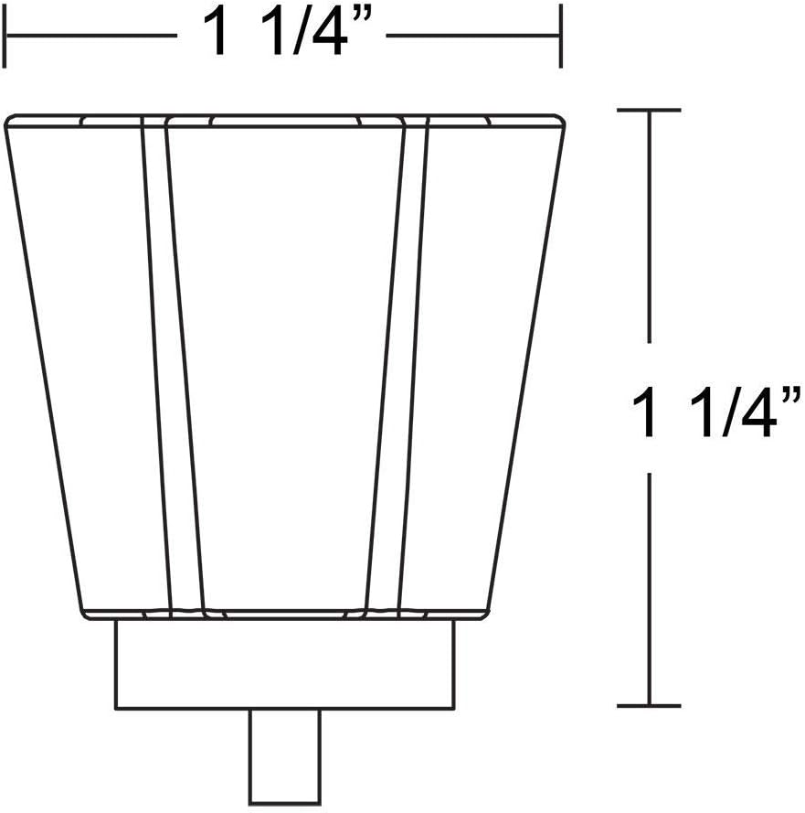 Emtek Forza Crystal Knob Available in 10 Finishes - 86565US19 - (Dimension 1 1/4") - Flat Black (US19)