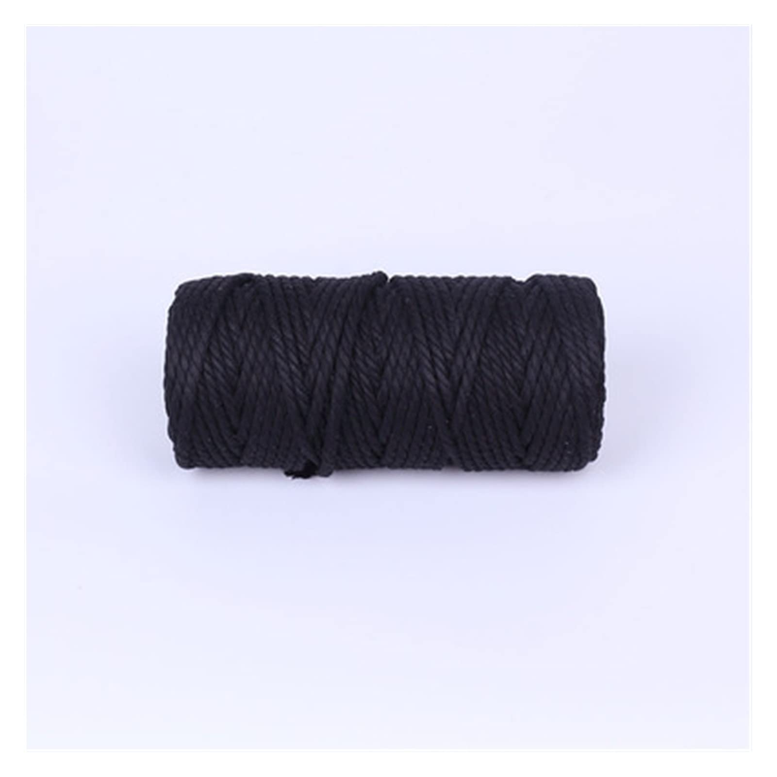4 mm x 50 m 100% algodón cordón colorido cuerda beige trenzado artesanía macramé cuerda DIY boda hogar textil suministro decorativo (color : M)