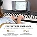 Alesis Melody 61 Keyboard Piano für Anfänger mit 61 Tasten Lautsprechern, Ständer, Bank, Kopfhörer, Tablet-/Notenablage, 300 Sounds & Lektionen