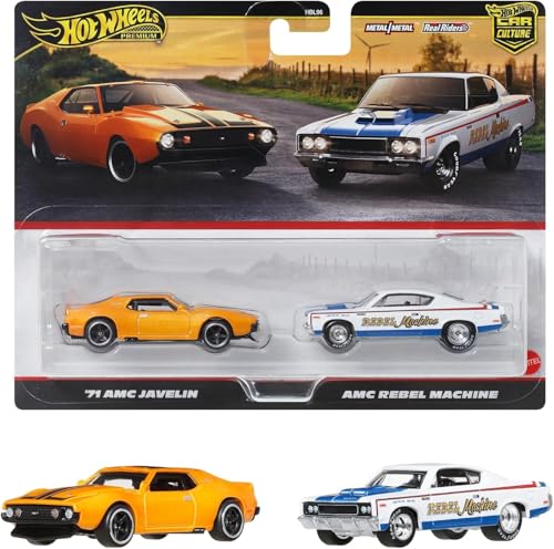 Hot Wheels Premium 2 Pack - 71 AMC Javelin / AMC Level Machine miniatura 1