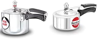 Hawkins - J31 Miss Mary Aluminium Pressure Cooker, 3 Litres, Silver & Hawkins Classic CL15 1.5-Liter New Improved Aluminum... Price In India
