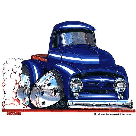 Kool Art - Blue Pickup Truck - Sticker/Decal