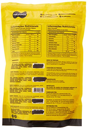 Albumina - Refil, Naturovos, Baunilha, 500 g