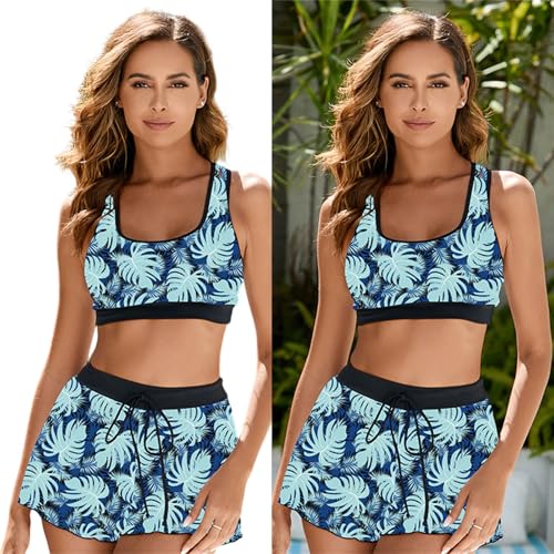 Maillot de bain deux pièces de haute qualité en polyester respirant robuste