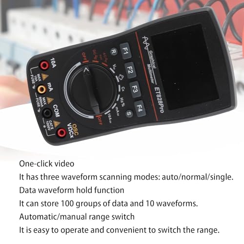 Image of ET828 pro Handheld Digital Oscilloscope Multimeter 1MHz 2.5Msps Portable Multifunction Tester for Electronics Lab