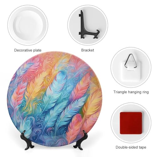 Plato decorativo de hueso China blanco 6 pulgadas miniatura 3