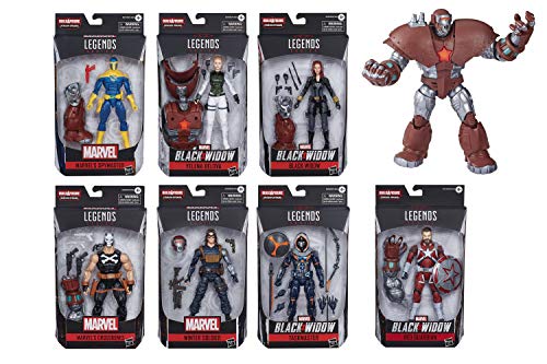 Exlusive Black Widow Marvel Legends Wave 1 Set of 7 Figures (Crimson Dynamo BAF)