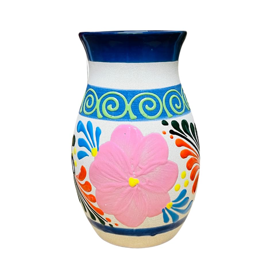Miniatura 10 de Florero Ovulo - Mexican Home Décor - Clay Vase - Michoacán Clay Vase - Oval Clay Vase - Handmade vase - Hand painted Vase - Once Of A Kind Home