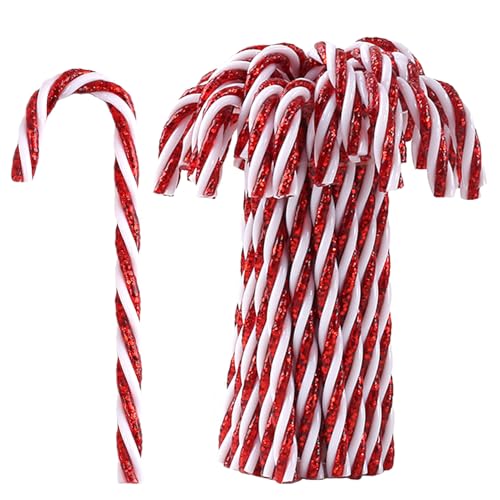 HERZWILD 32pcs Weihnachtsbaumschmuck Zuckerstangen zum Hängen...