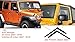 Produktbild 2x Windabweiser kompatibel für Jeep Wrangler (JK) 2006 2007 2008 2009 2010 2011 2012 2013 2014 2015 2016 2017 2018 Acrylglas PMMA Regenabweiser Abweiser