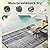 MontVoo Outdoor Rug Waterproof 6x9 ft Outdoor Carpet Patio Rug Mat Reversible RV Camping Rug Plastic Straw Outside Rug for Balcony Porch Deck Picnic Beach-Boho Outdoor Area Rug fot Patio Decor Grey