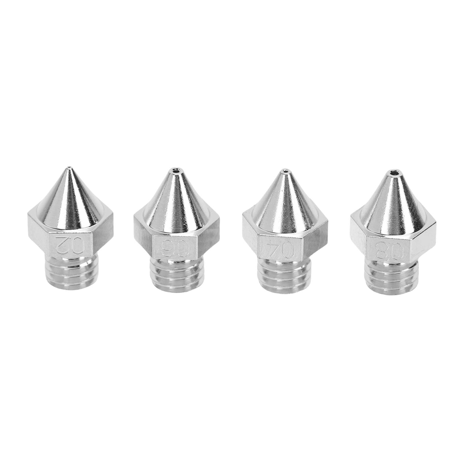 Ugelli per stampante 3D Set di ugelli in lega ad alta durezza 0.2MM 0.4MM 0.6MM 0.8MM Design a tenuta stagna per Raise3D Pro3 Serie E2