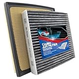 Engine Air Filter and Cabin Air Filter Combo, Compatible with Lexus RX450h 2010-2015 and for Toyota
