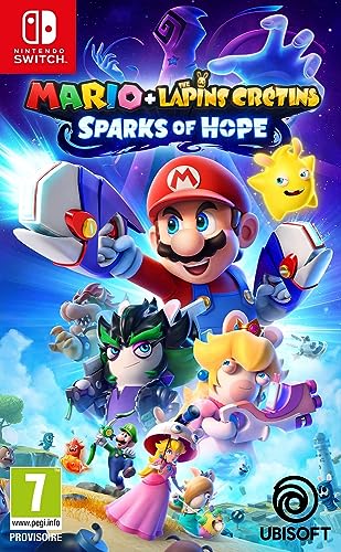 Ubisoft Mario + Lapins Crétins: Sparks of Hope Game for Nintendo Switch All Ages, General Audience, Families, Kids, Adults