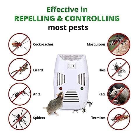 Image of Shyam Innovations Ultrasonic Rat & Rodent Pest Repeller with Covered Areas (Small)