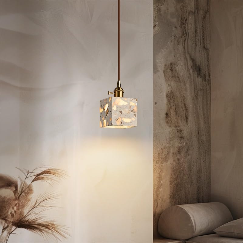 Lampe suspendue Terrazzo LED luminaire intérieur nordique pour restaurant