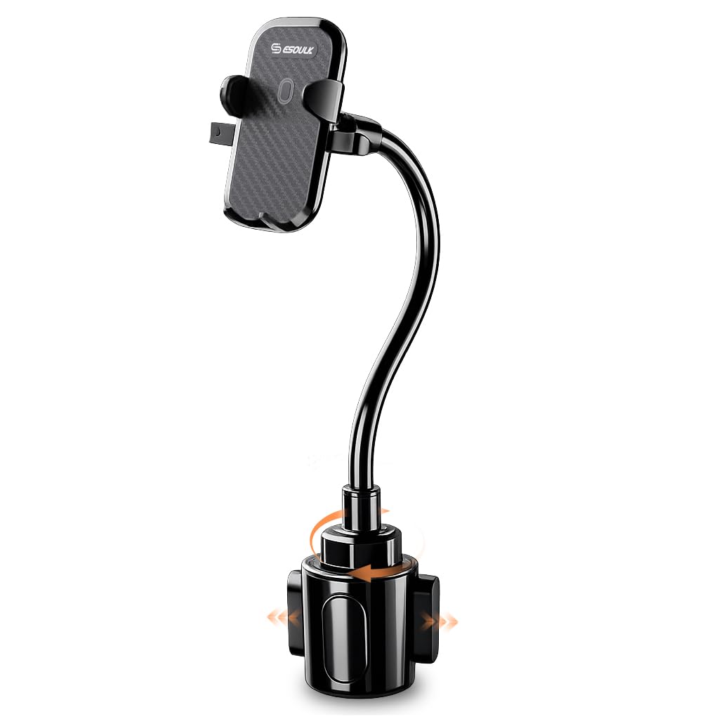 Esoulk 15 inch gooseneck cup holder phone mount