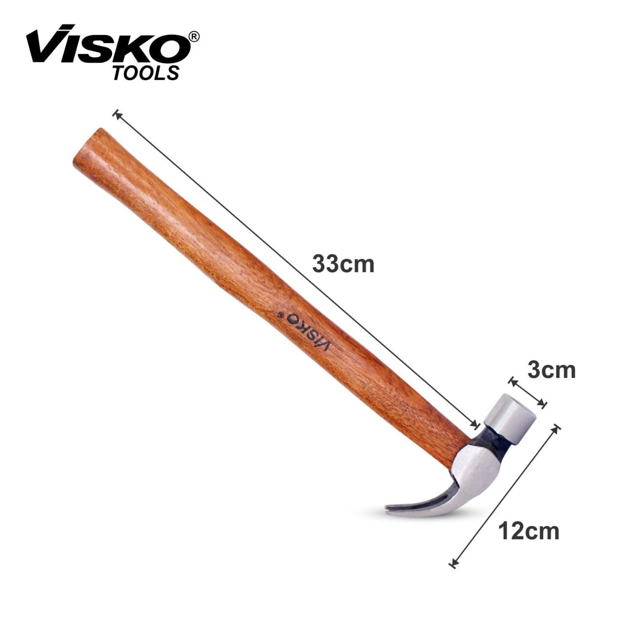 VISKO 711 100 Gms. Ball Pein Hammer | Wooden Handle | Heat Treatment Drop-Forged Hammerhead for Pulling nails | Demolition work | Splitting Wood | Multicolor | 1