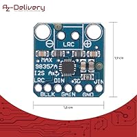 AZDelivery MAX98357A I2S 3W Mono Verstärker der Klasse D filterloses Amplifier Breakout-Modul DAC Decoder-Modul Audio Board mit breitem Anwendungsbereich inklusive E-Book – Ansicht 6