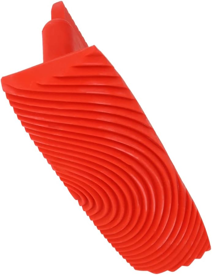 Auniwaig MS21 5" Household Wall Art Paint Rubber Wood Graining DIY Tool Set Red 1 pcs