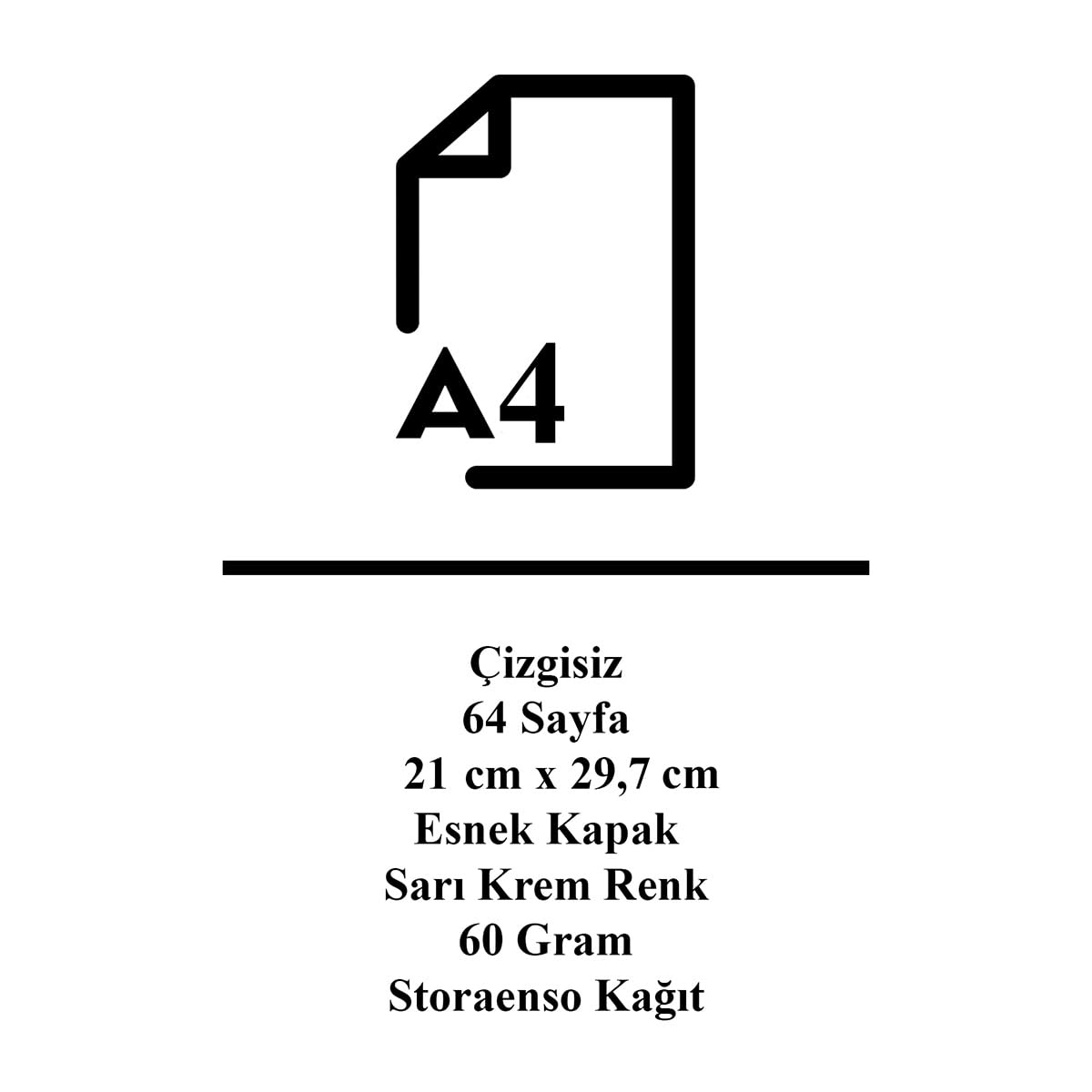 Retronote The Great Wave off Kanagawa, Hokusai 1829-32, notatnik A4 V, bez linii, łącznie 64 strony, metalowe szwy, elastyczna okładka, owalna krawędź, tekstura płótna, 60 g, kremowo-żółty, 21 x 29,7