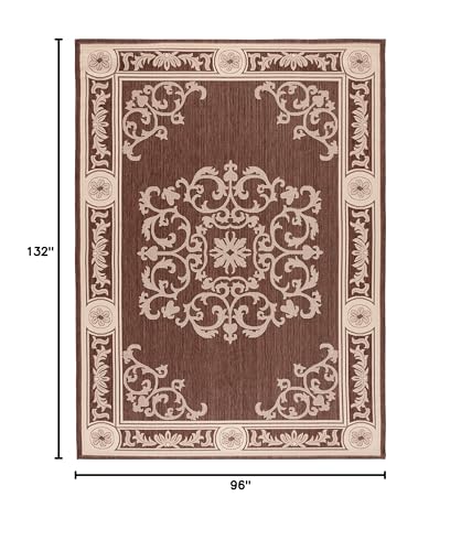 SAFAVIEH Courtyard Collection 8 x 11 alfombra interior-exterior miniatura 2