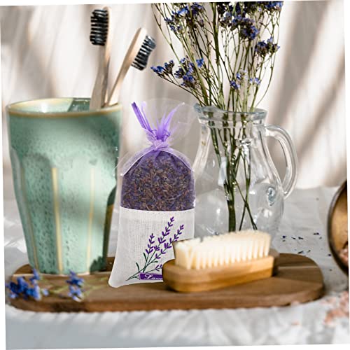 30 bolsas sachet con estampado floral morado para fragancia miniatura 6