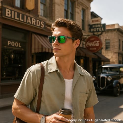 Image of B.N.U.S Sunglasses Corning Glass Lens, Non-Polarized for Men Women